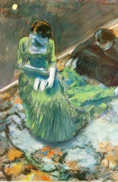 Antes del telón 1892 Edgar Degas Pinturas al óleo